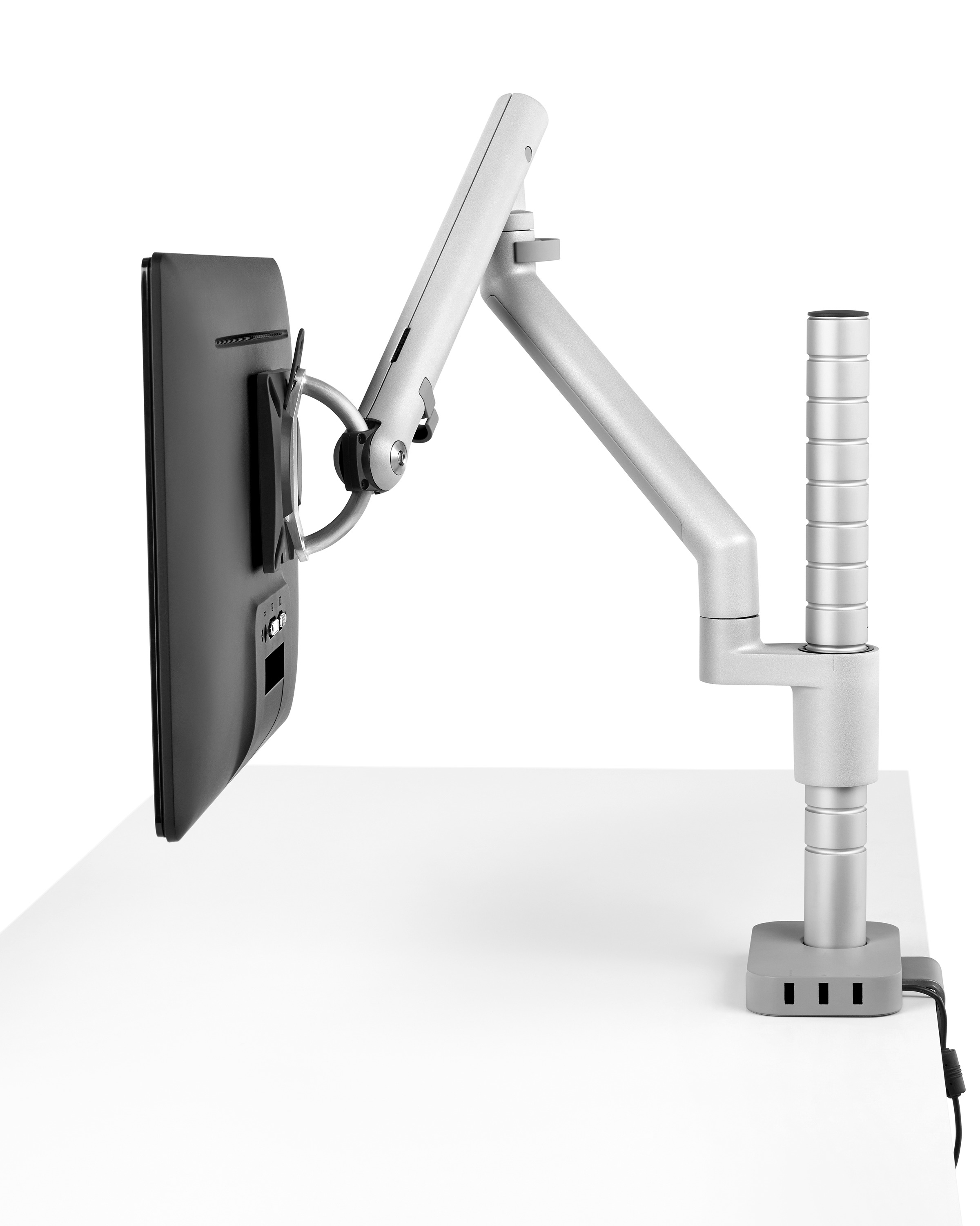 [办公辅件|显示器支架|办公家具|球友会（中国）家具|Wishbone 台面显示屏（立柱）支架]