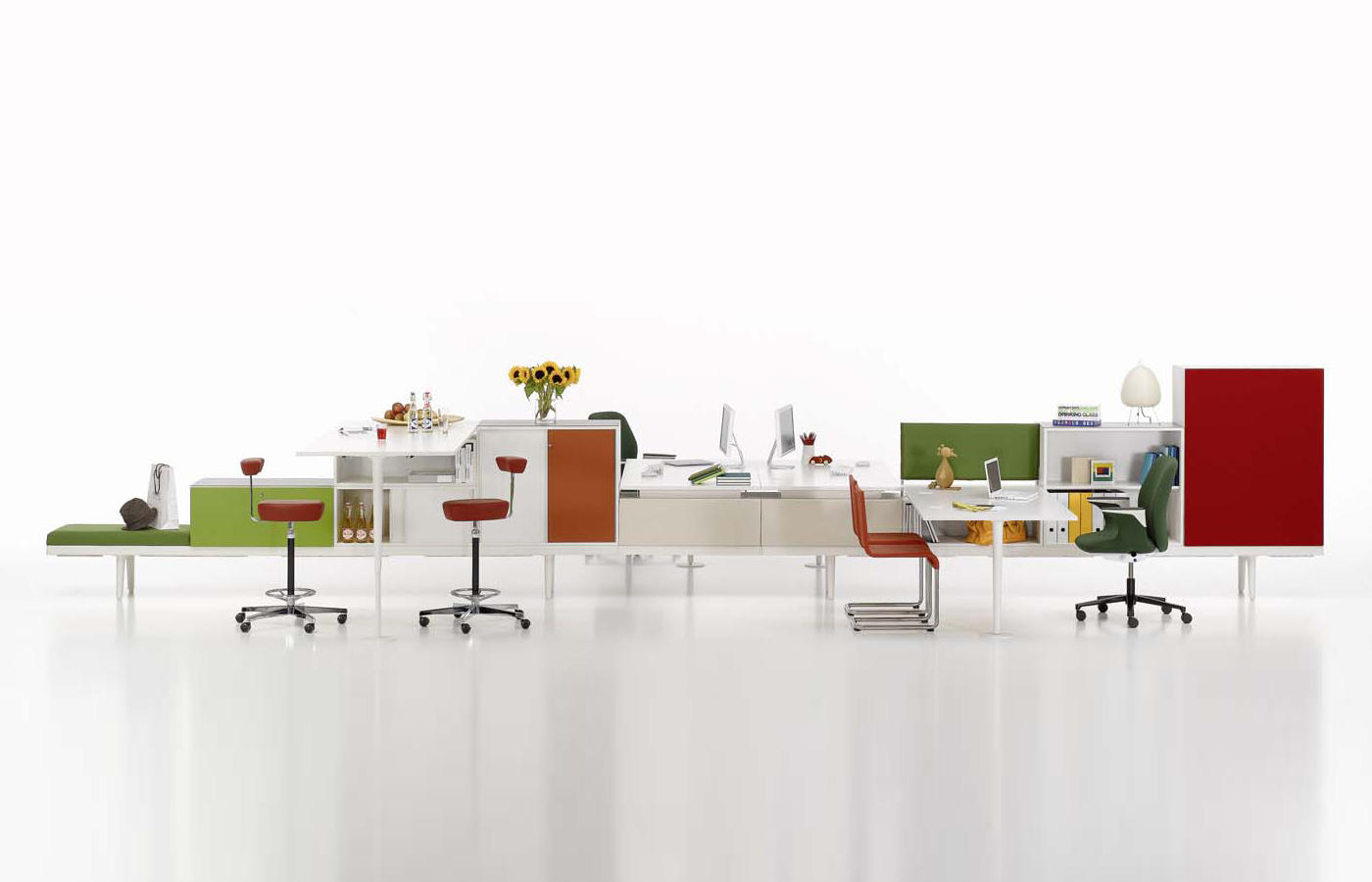办公屏风|办公屏风系统|办公家具|球友会（中国）家具|Level 34 多功能台柜组合