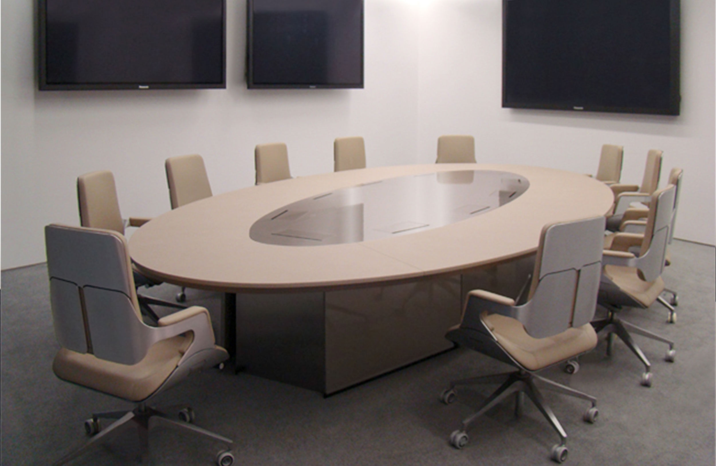 会议台|会议条桌|办公家具|球友会（中国）家具|椭圆形皮革会议桌