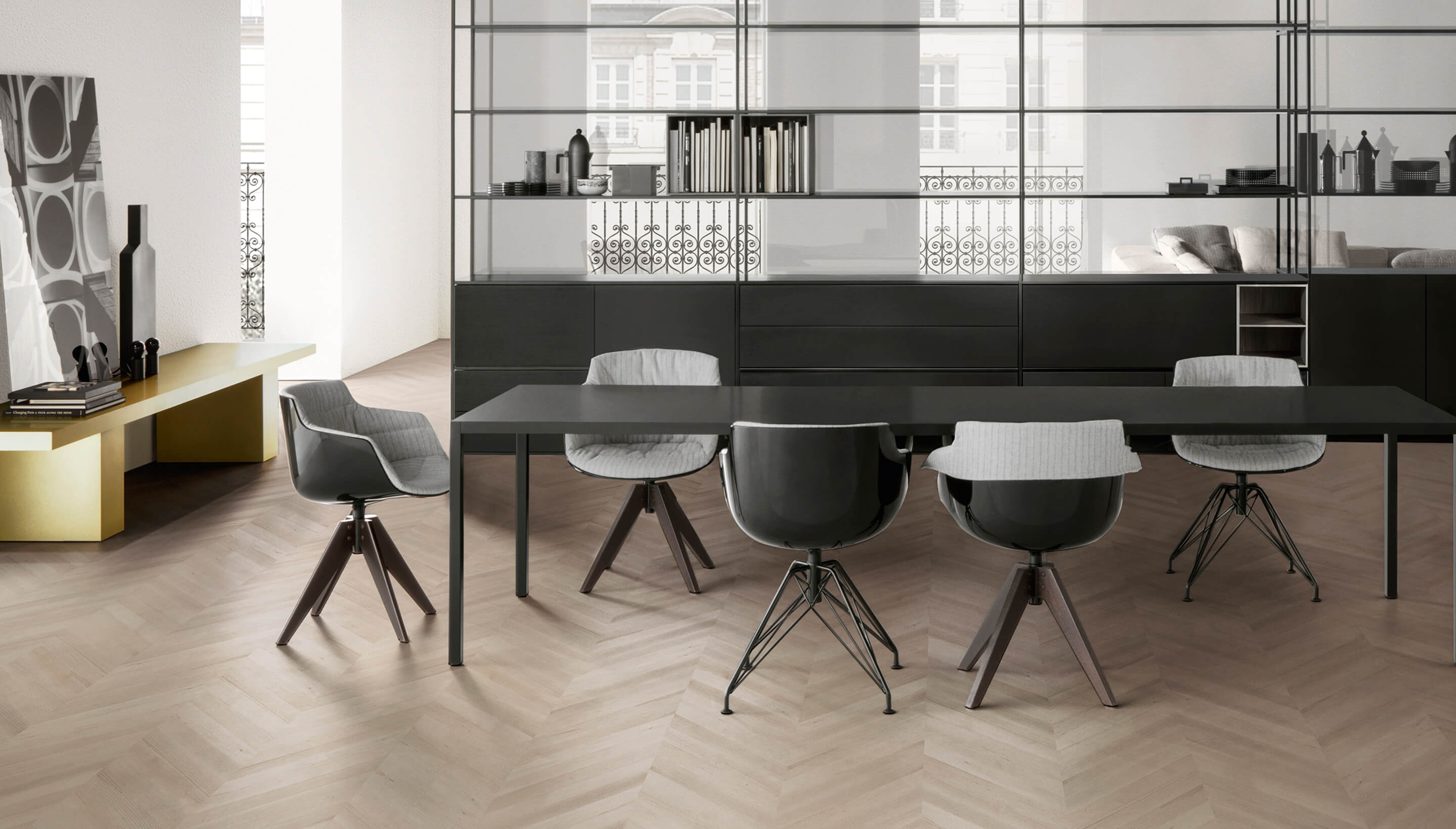 创意家具 - 坐具|餐椅|办公家具|球友会（中国）家具|FLOW SLIM 洽谈椅/餐椅