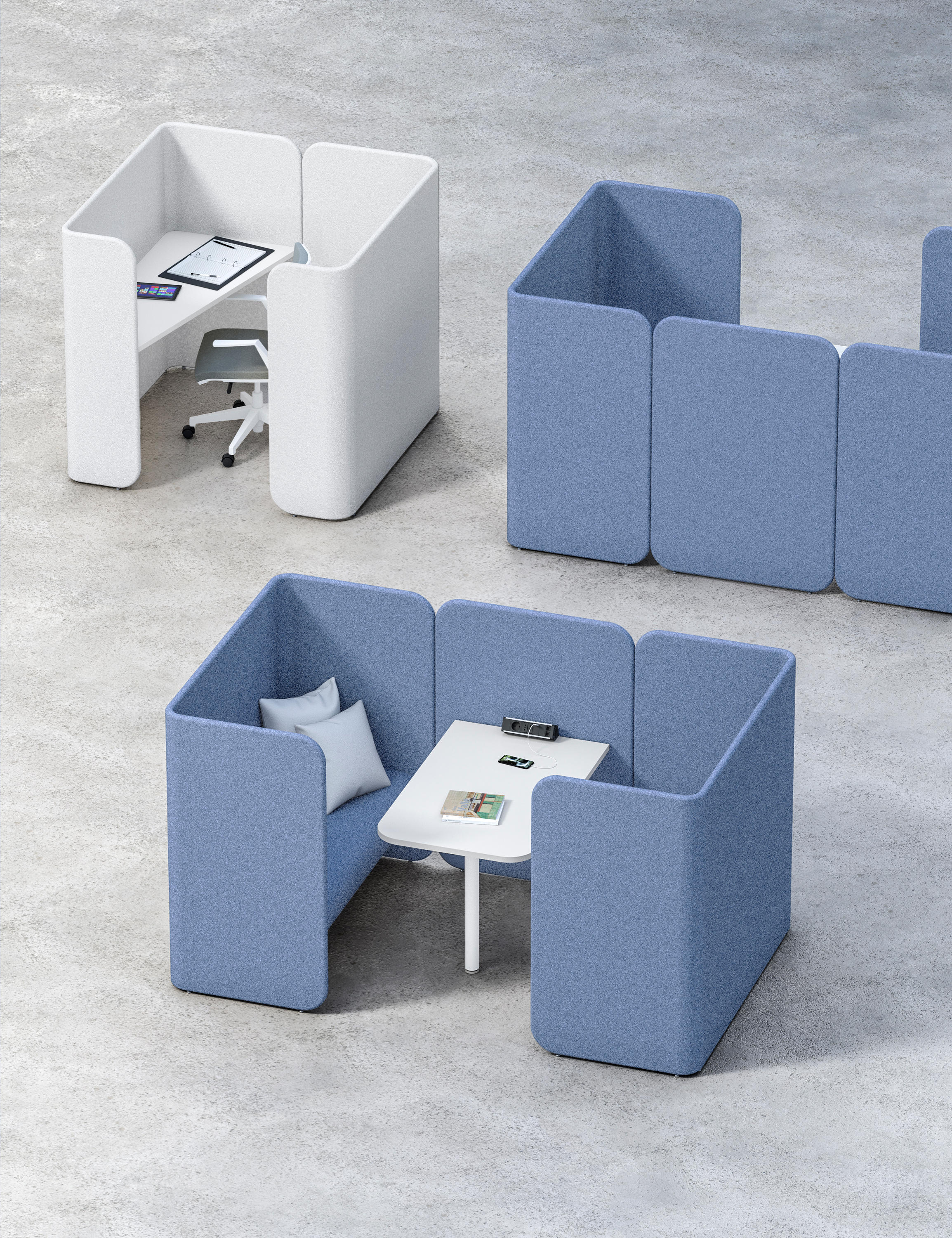 办公屏风|屏风工作站|办公家具|球友会（中国）家具|Hug Modular Pods 工作卡位