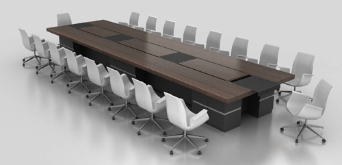 [会议台|实木会议台|办公家具|球友会（中国）家具|品茗经典会议台]