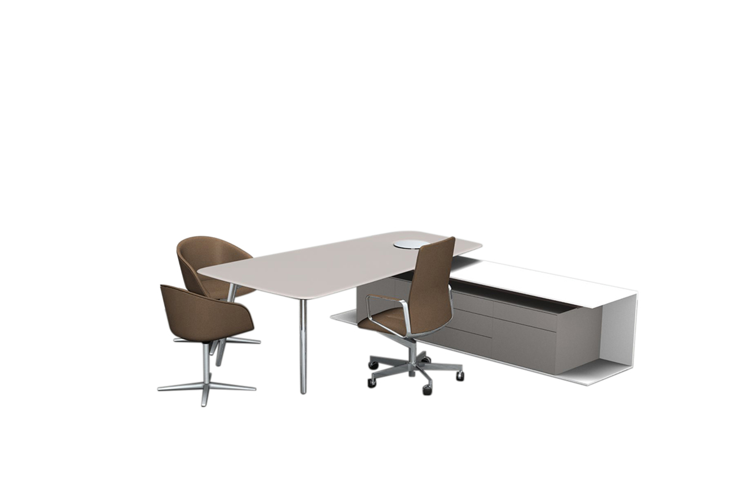[办公台|时尚大班台|办公家具|球友会（中国）家具|KEYPIECE COMMUNICATION DESK.大班台]