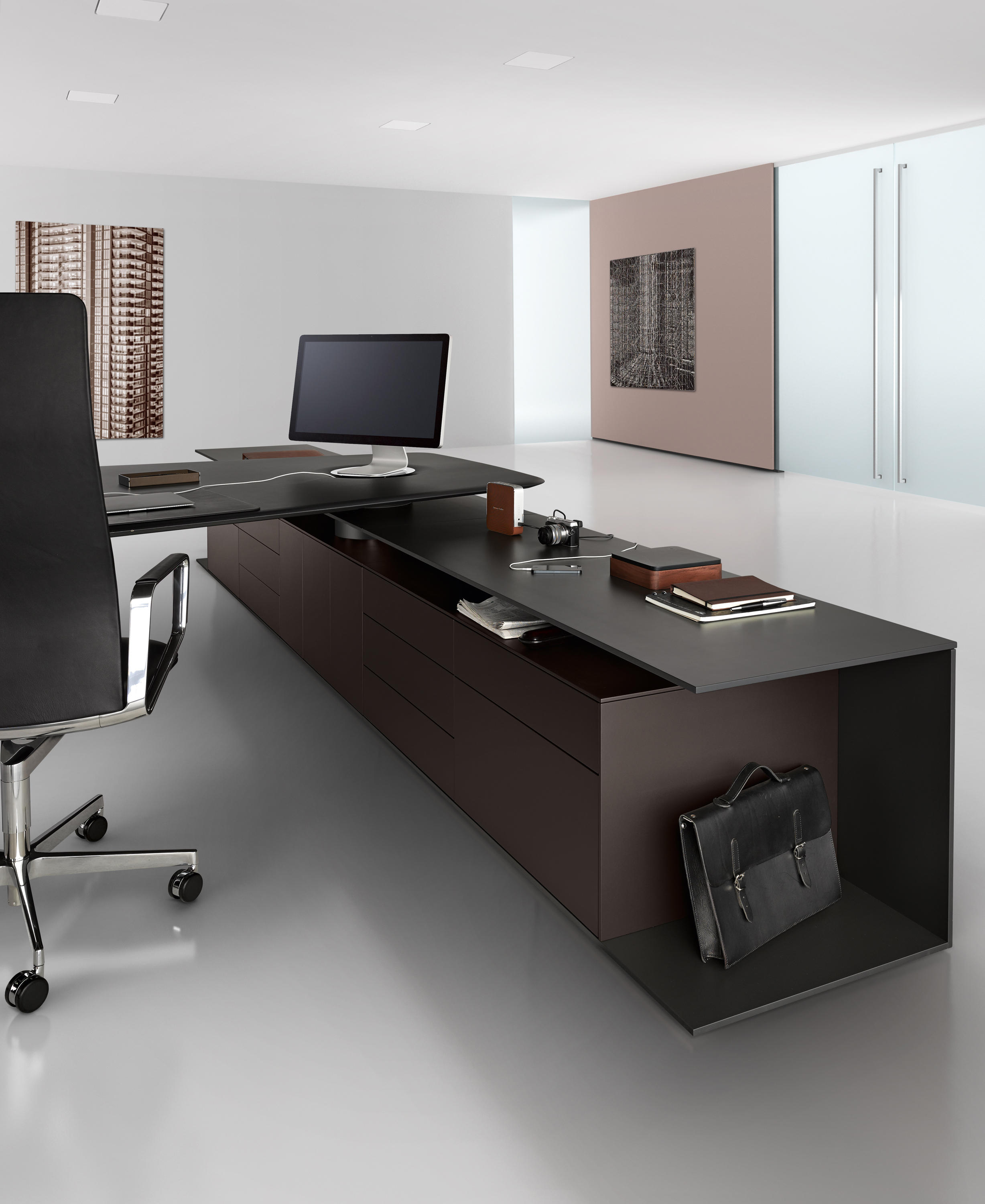 办公台|时尚大班台|办公家具|球友会（中国）家具|KEYPIECE COMMUNICATION DESK.大班台