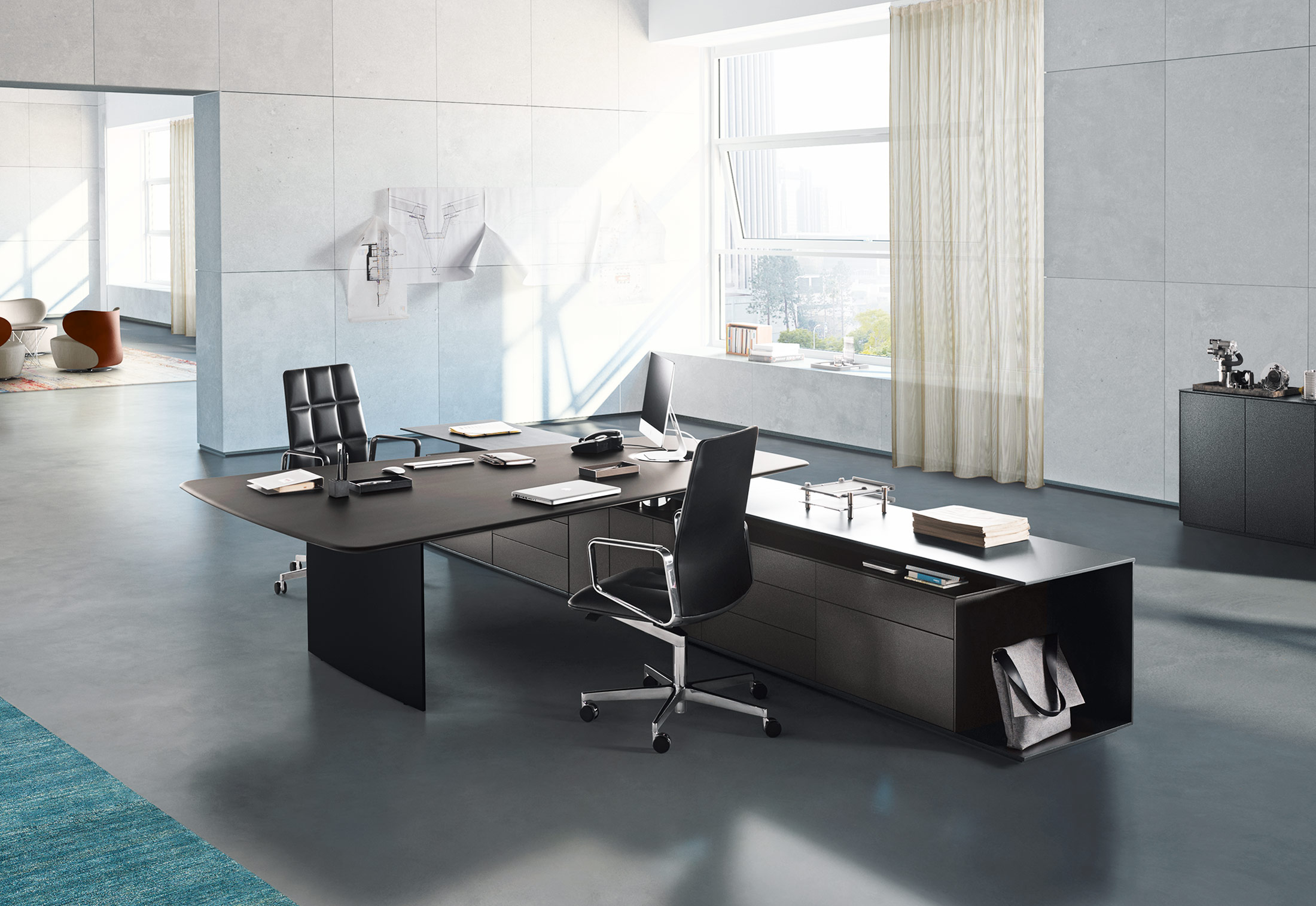办公台|时尚大班台|办公家具|球友会（中国）家具|KEYPIECE COMMUNICATION DESK.大班台