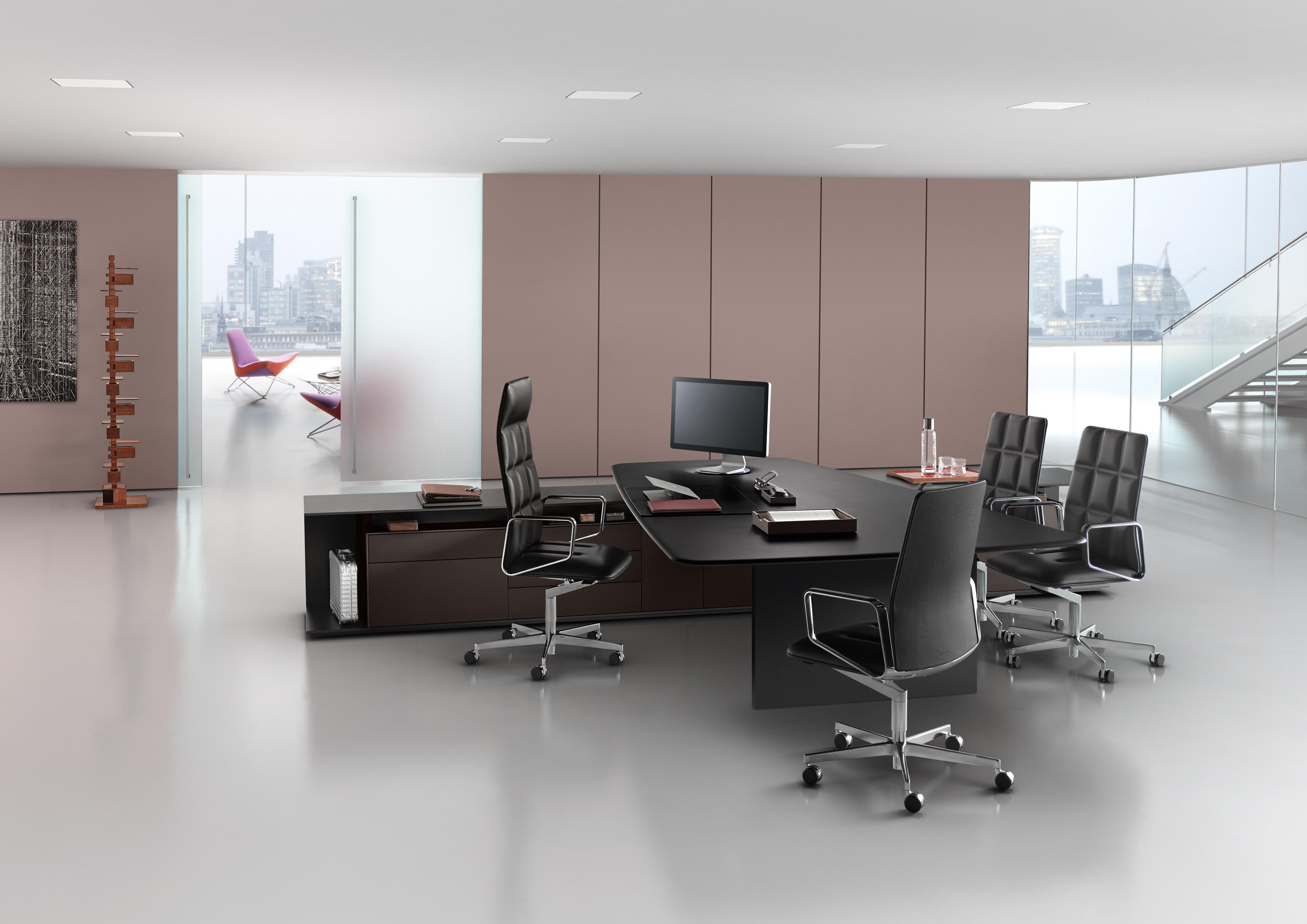 办公台|时尚大班台|办公家具|球友会（中国）家具|KEYPIECE COMMUNICATION DESK.大班台