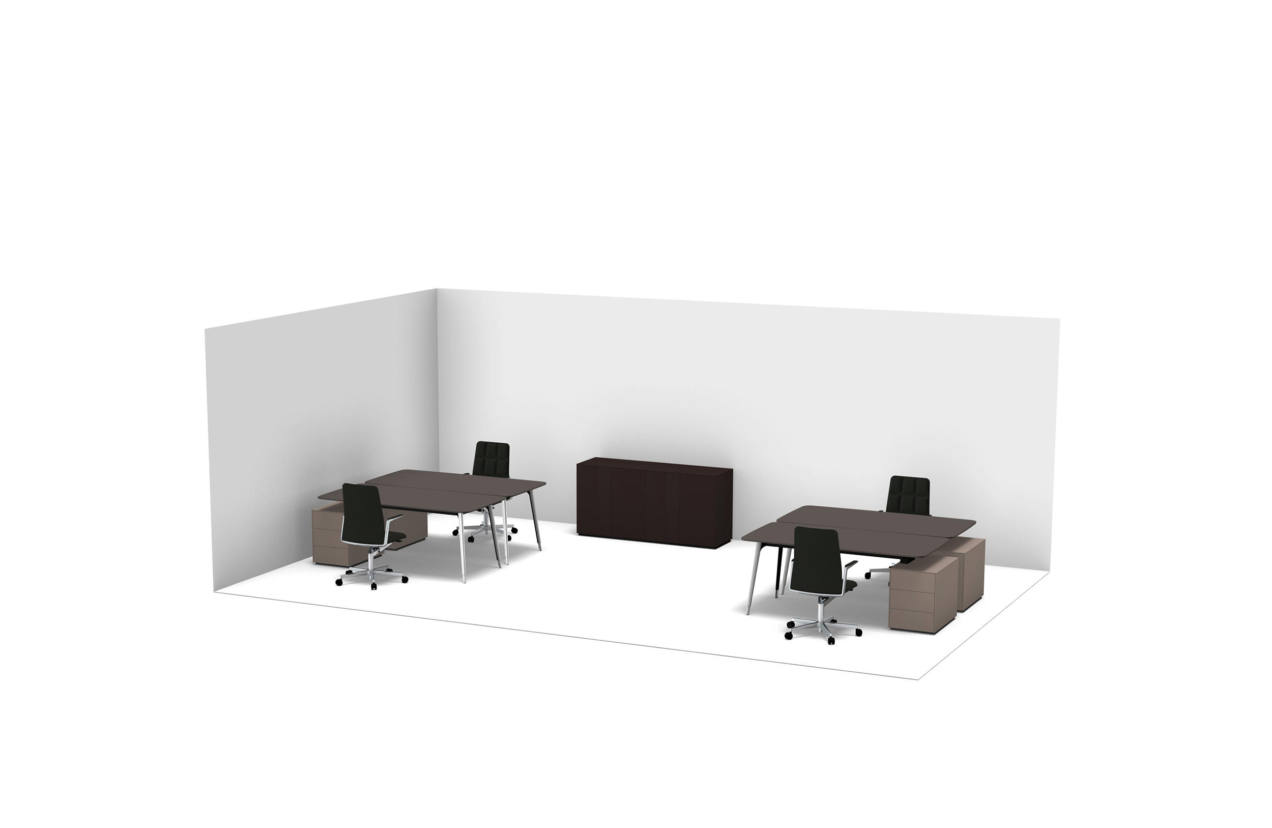 办公台|时尚中班台|办公家具|球友会（中国）家具|KEYPIECE MANAGEMENT DESK.独立班台